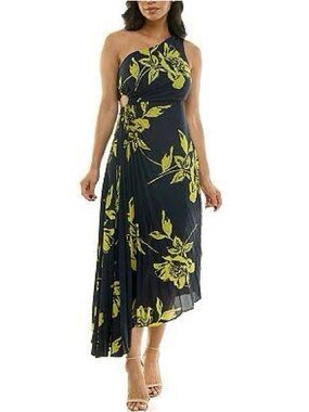 Nicole Miller One Shoulder Formal Dress | summer wedding guest | size 6